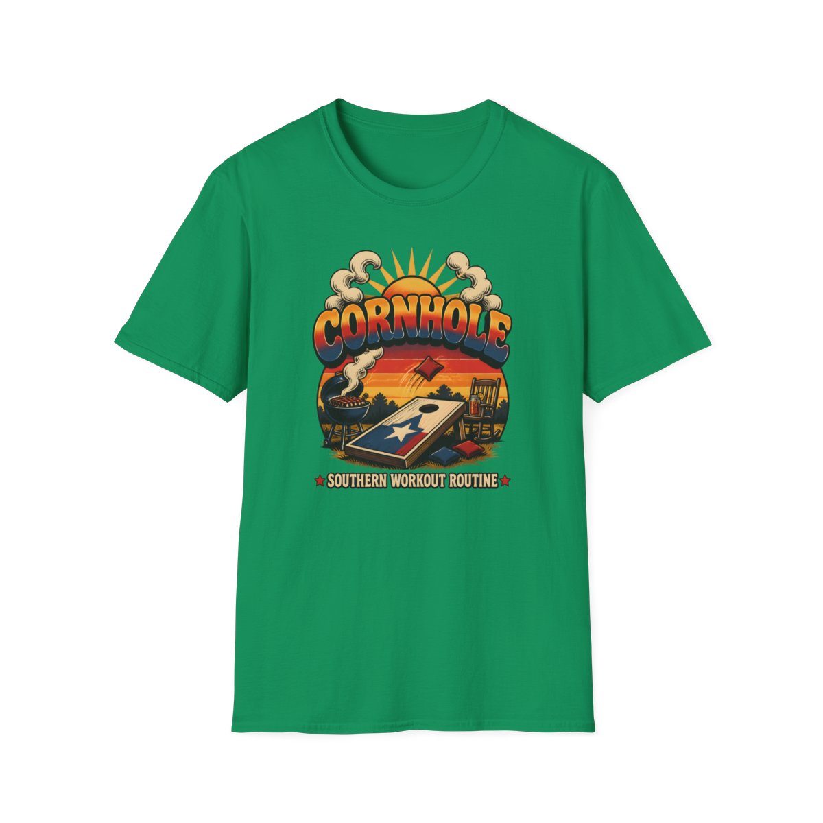 kelly green front mockup