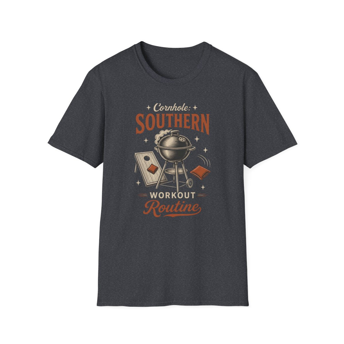 dark heather grey front mockup