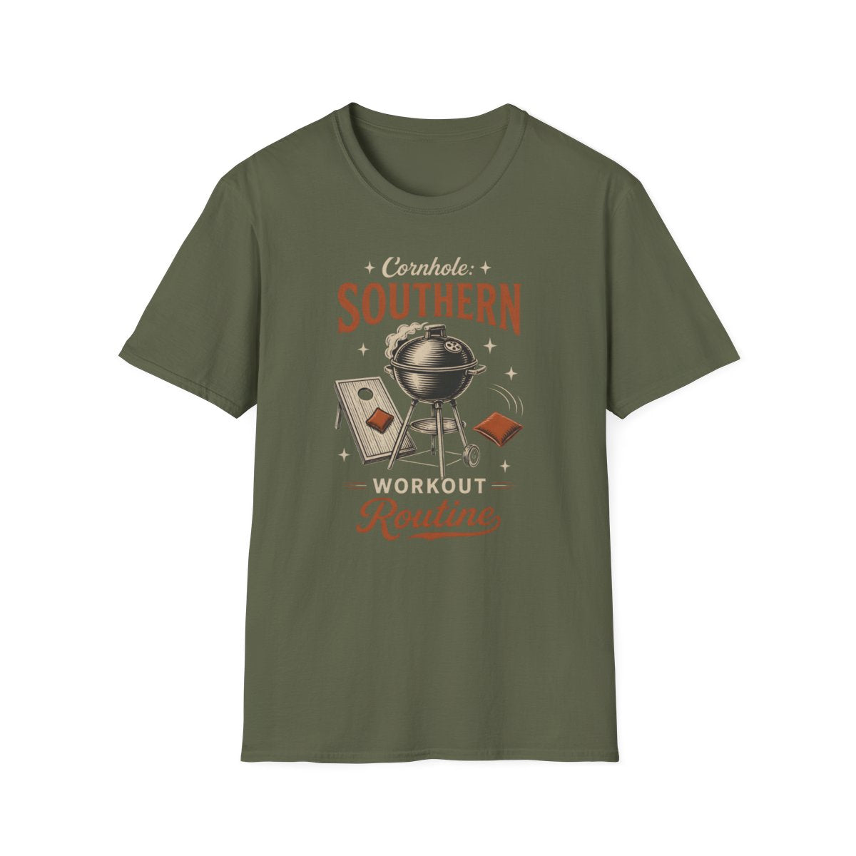 military green front mockup