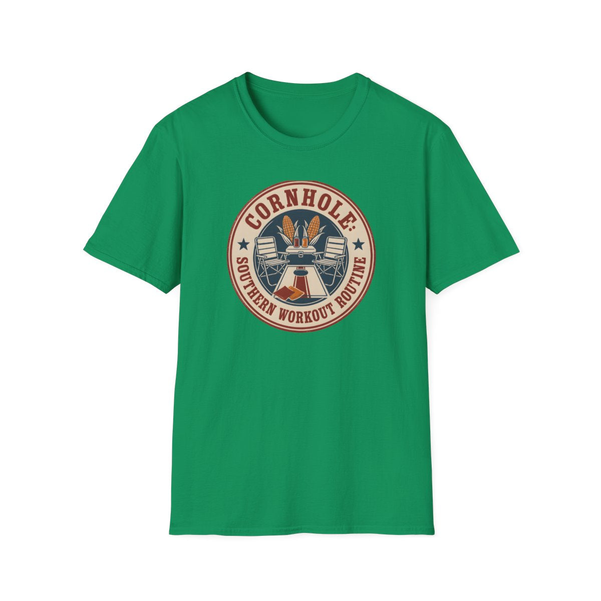 kelly green front mockup