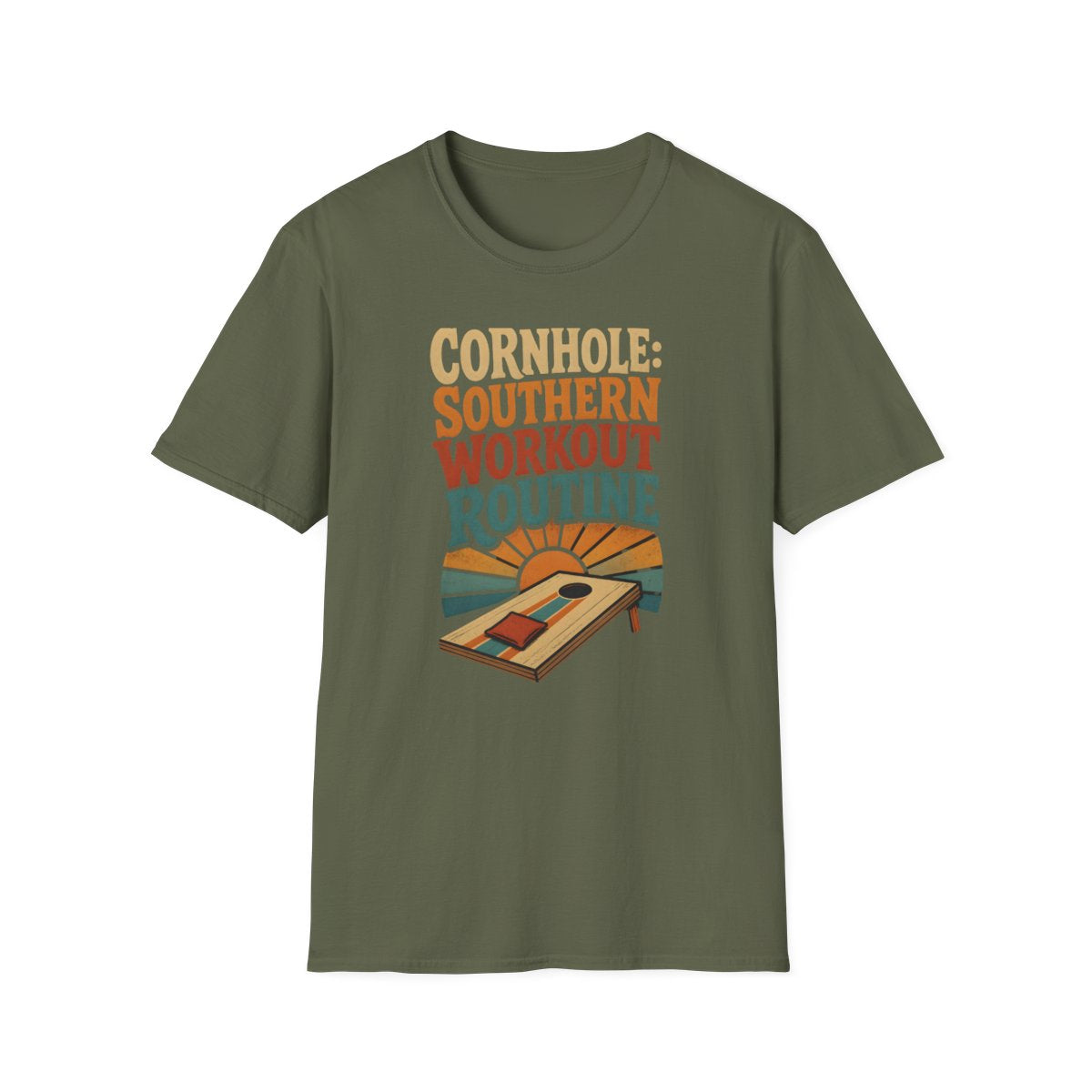 military green front mockup