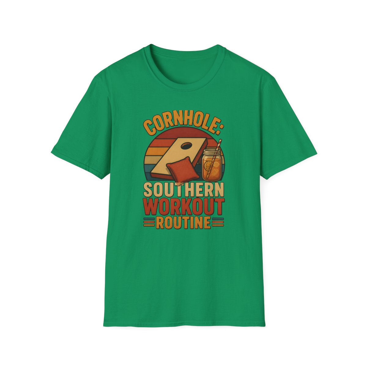 kelly green front mockup