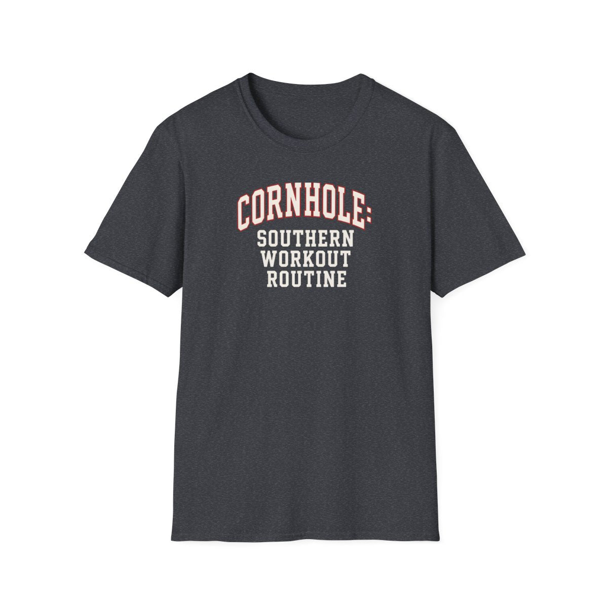 dark heather grey front mockup
