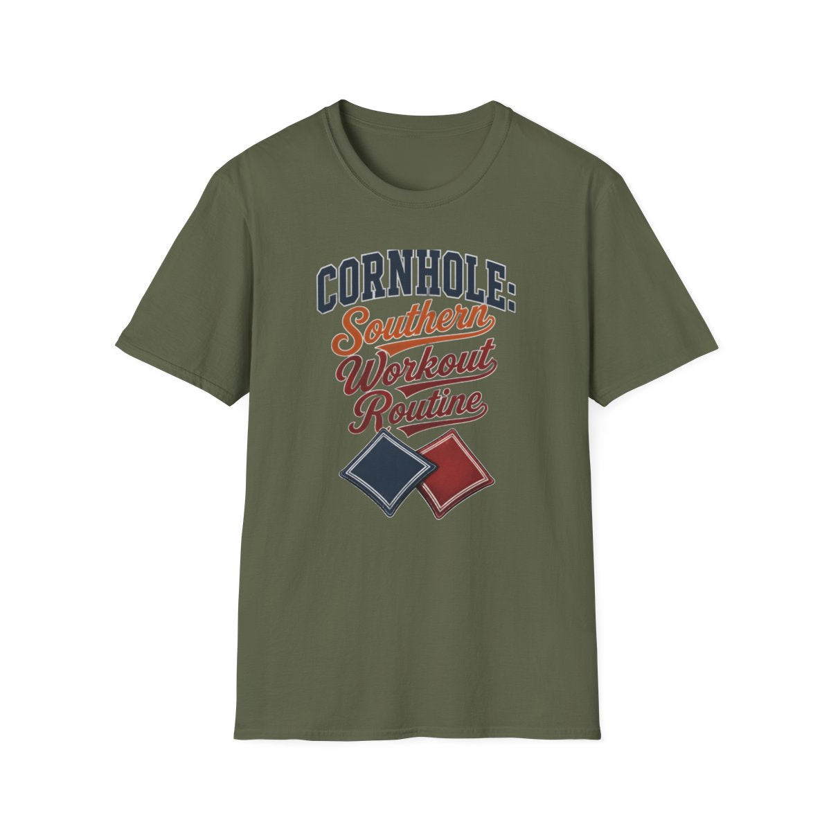 military green front mockup