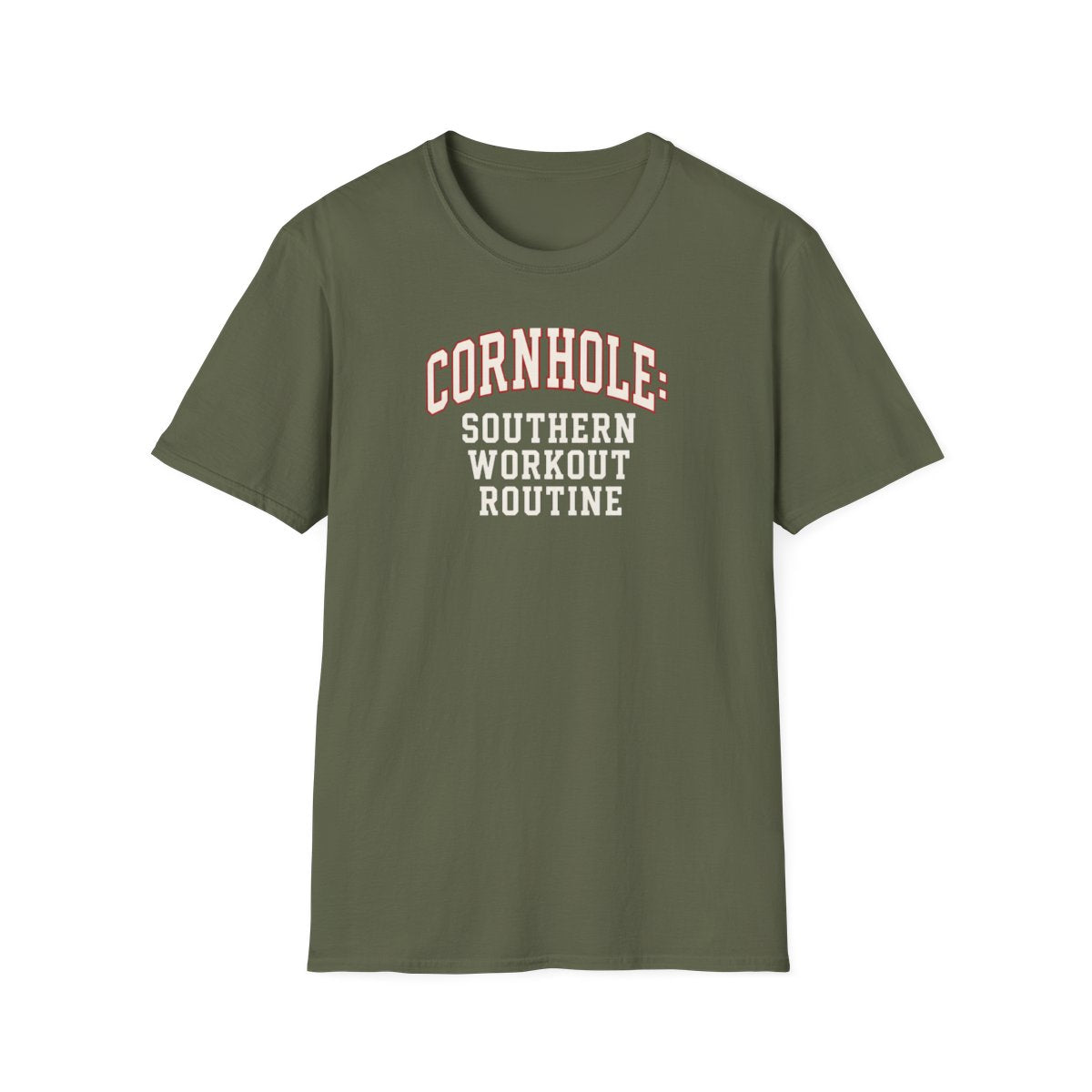 military green front mockup