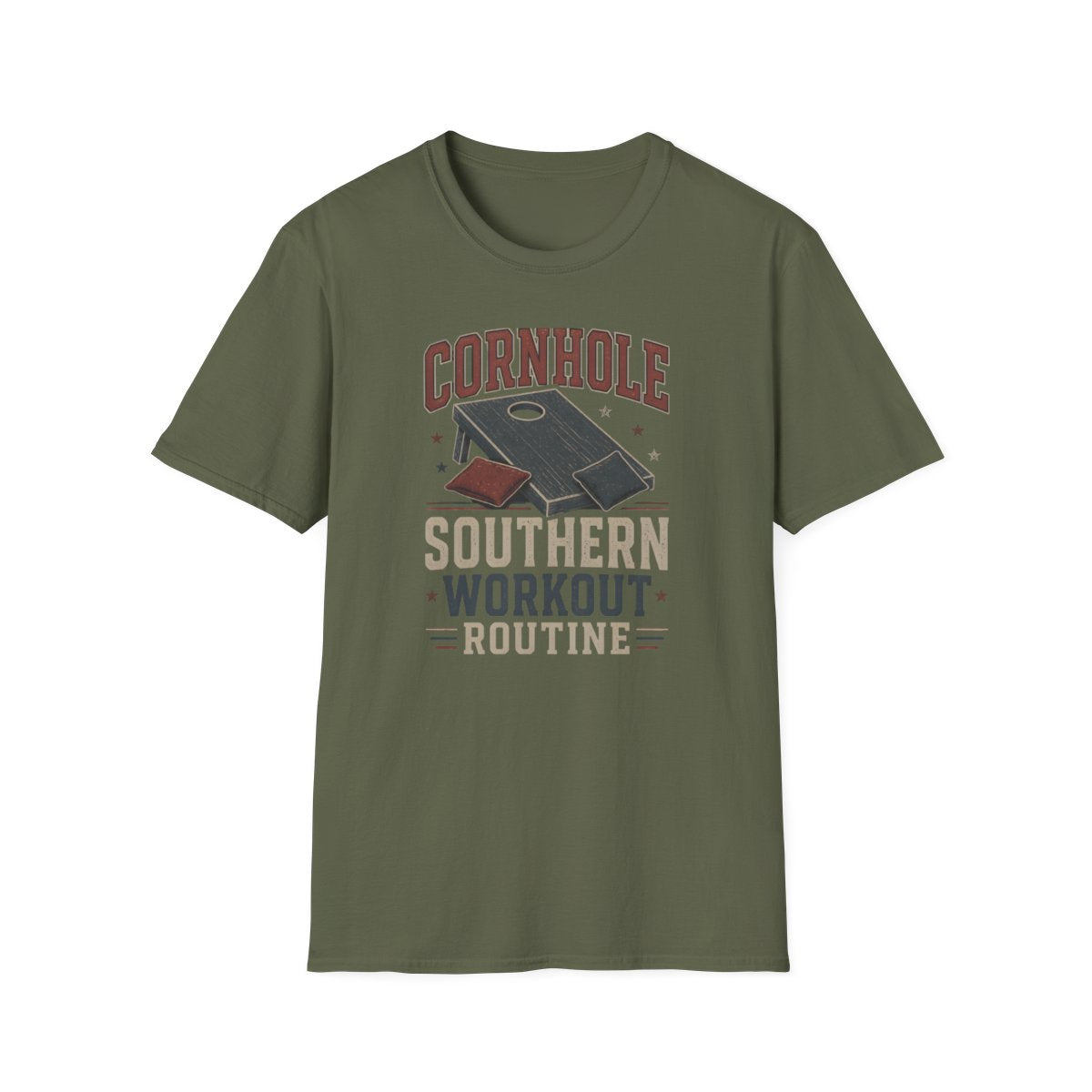 military green front mockup