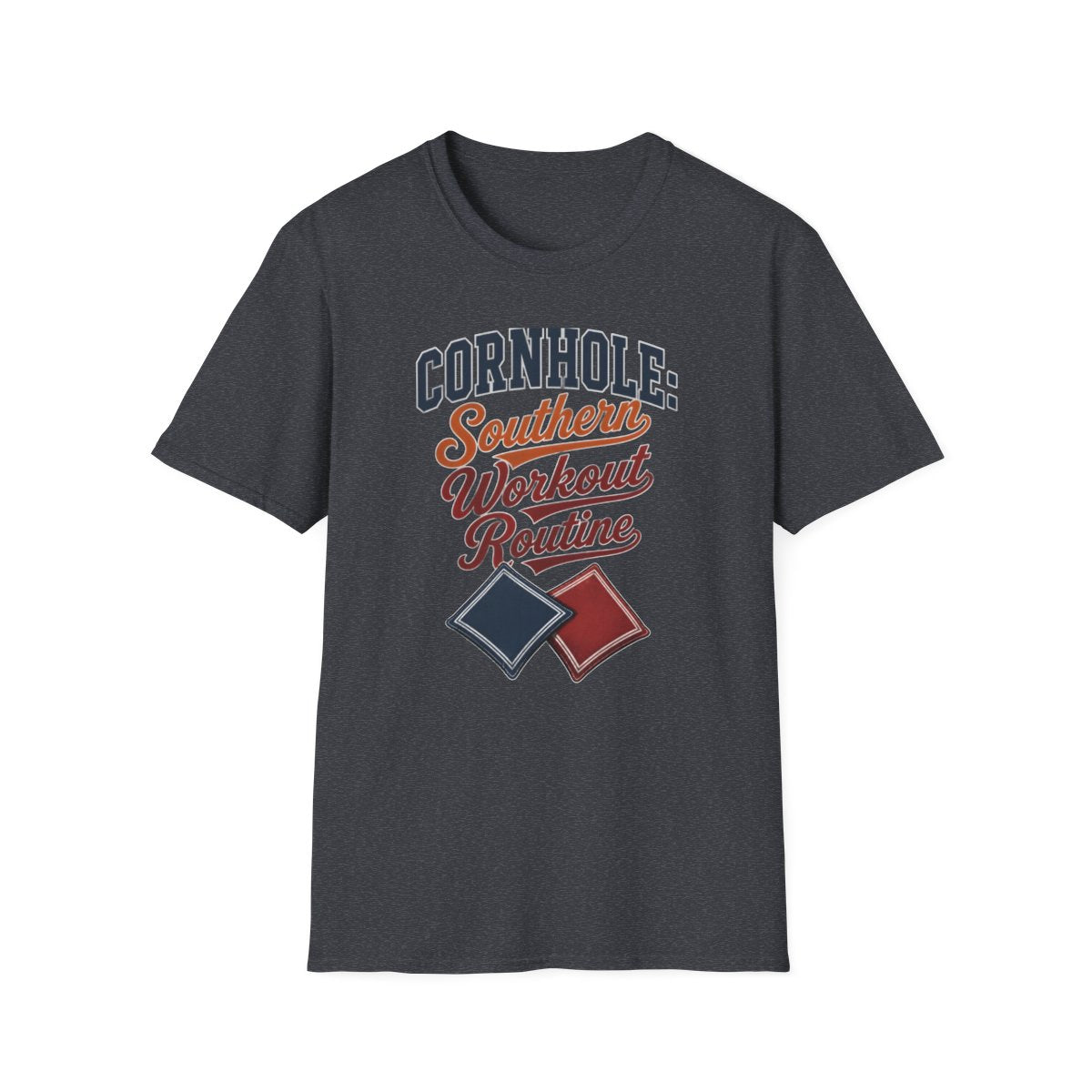 dark heather grey front mockup