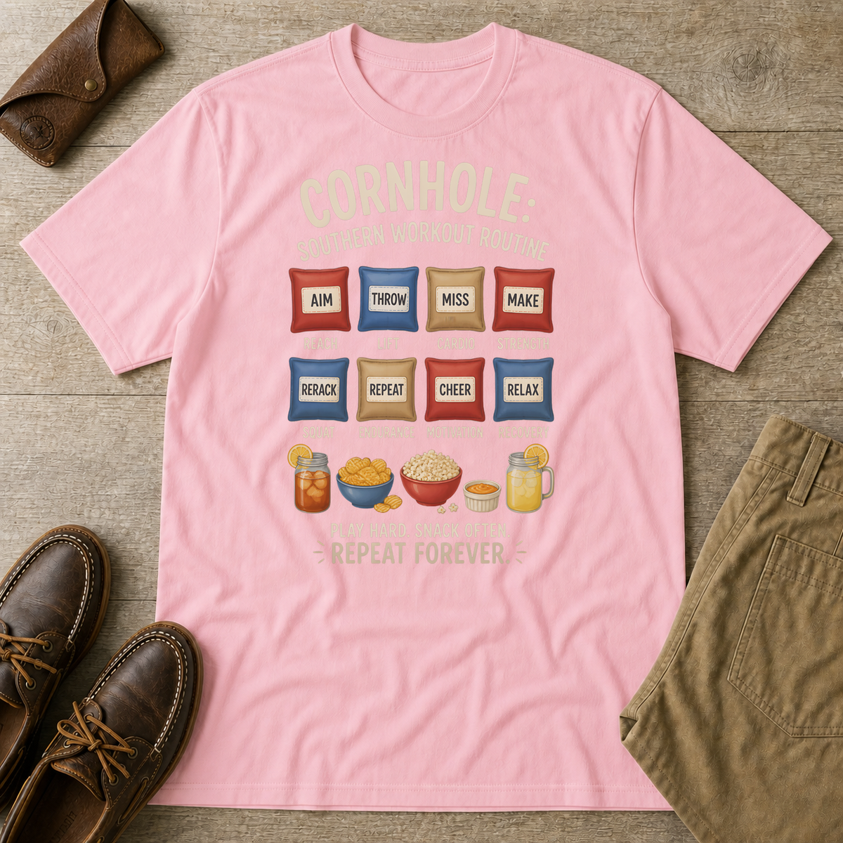Light Pink custom flatlay mockup