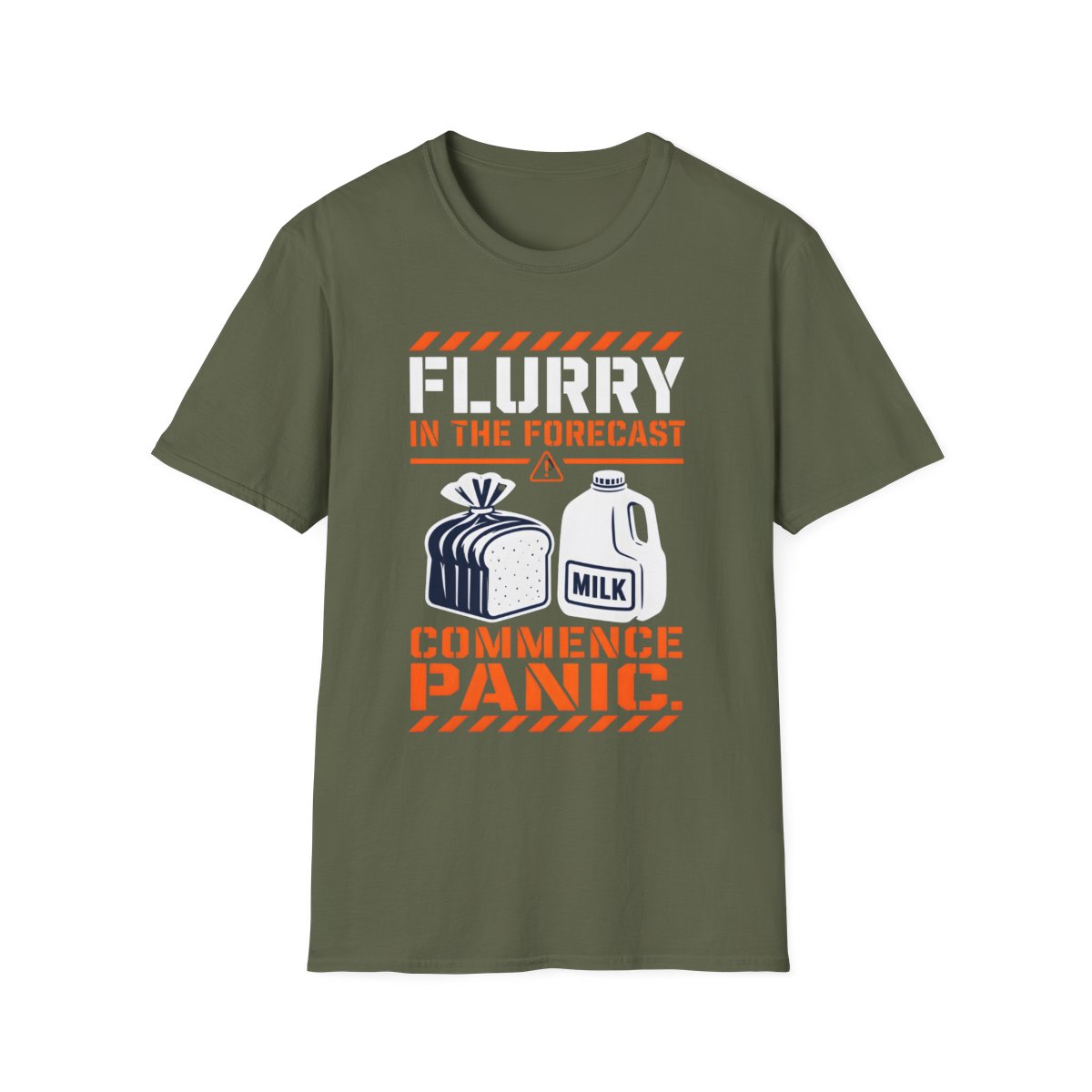 military green front mockup