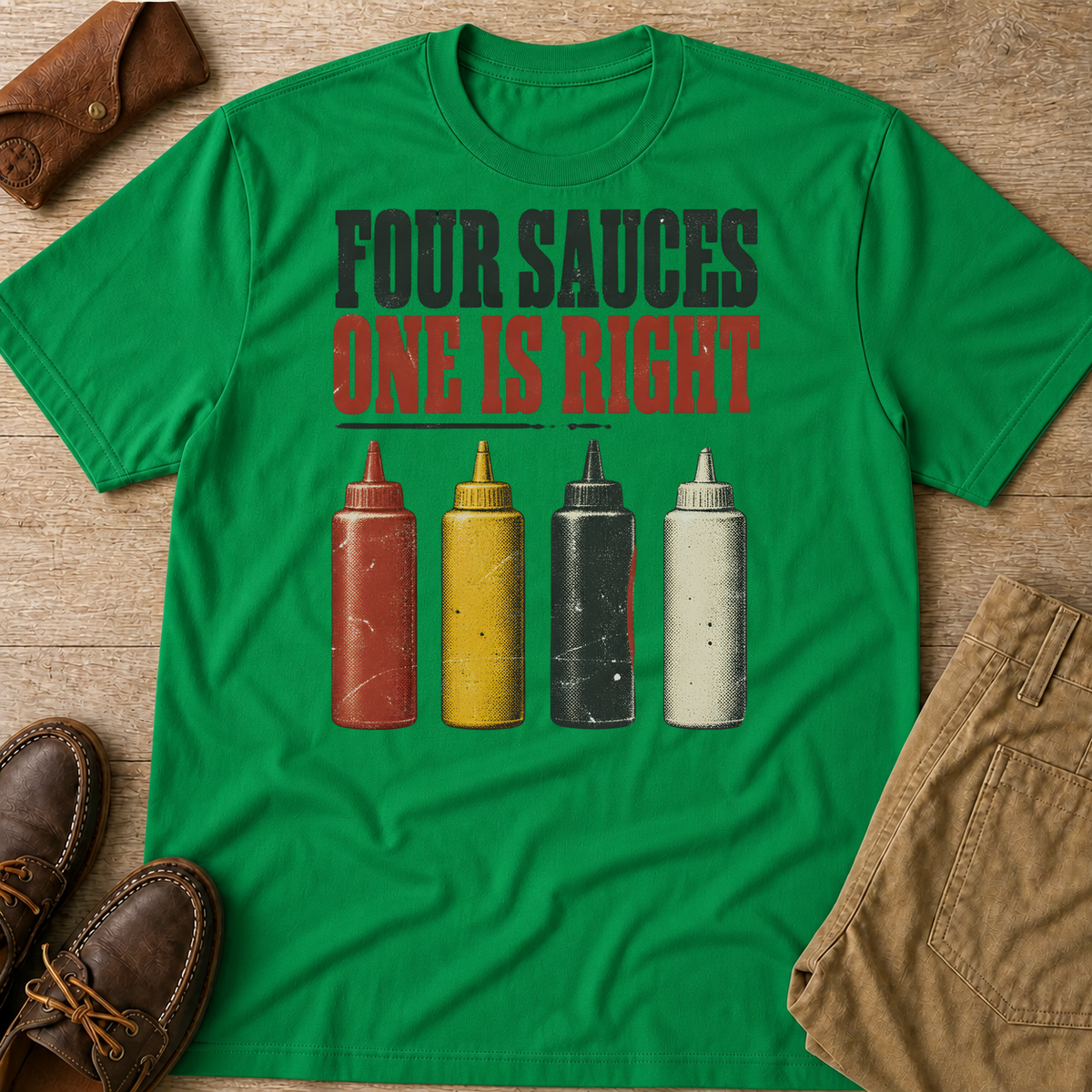 Kelly Green custom flatlay mockup