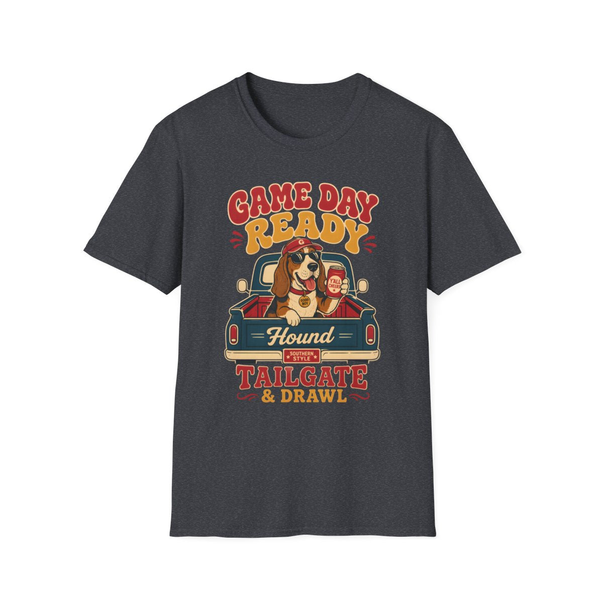 dark heather grey front mockup