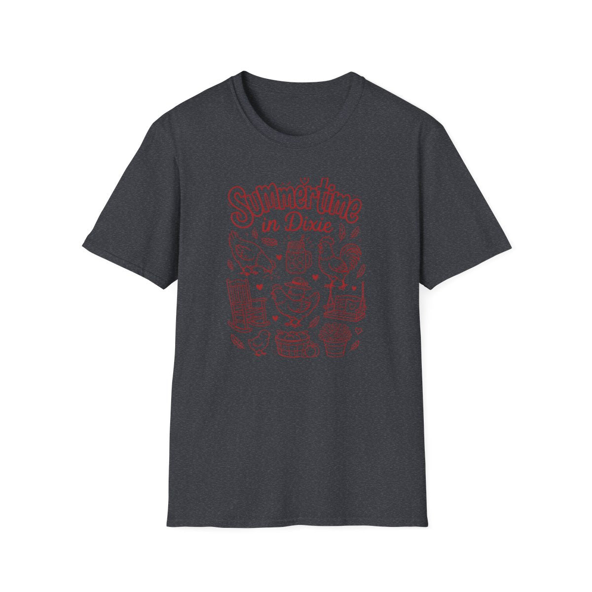 dark heather grey front mockup