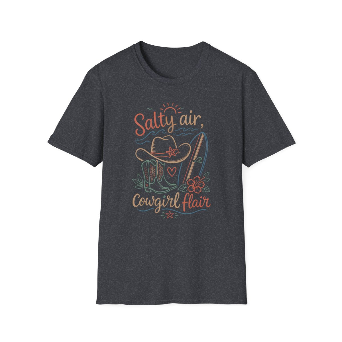 dark heather grey front mockup