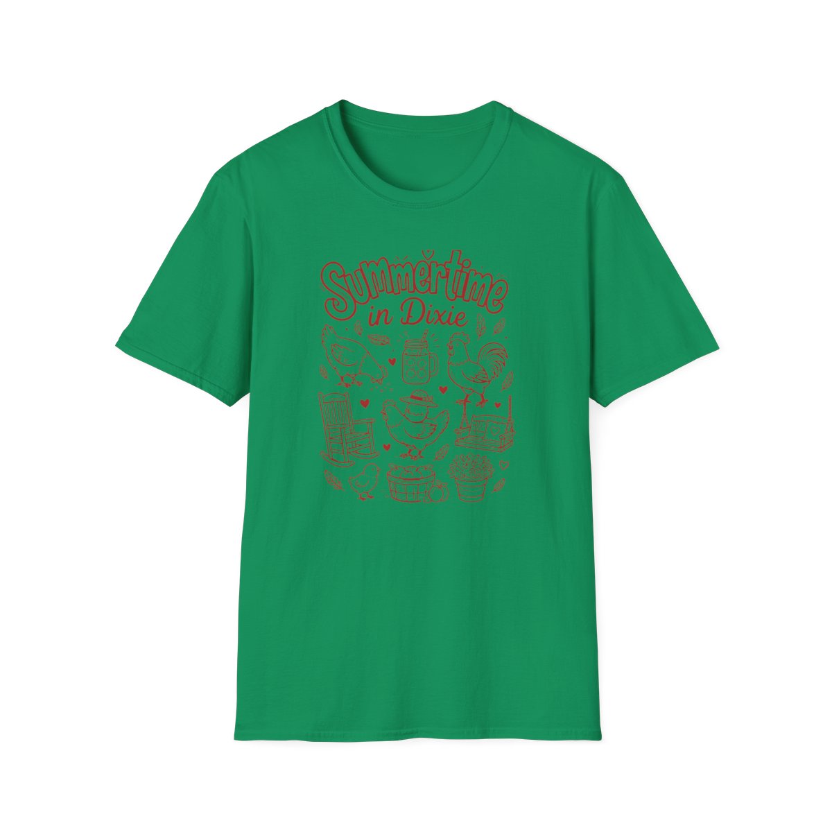 kelly green front mockup