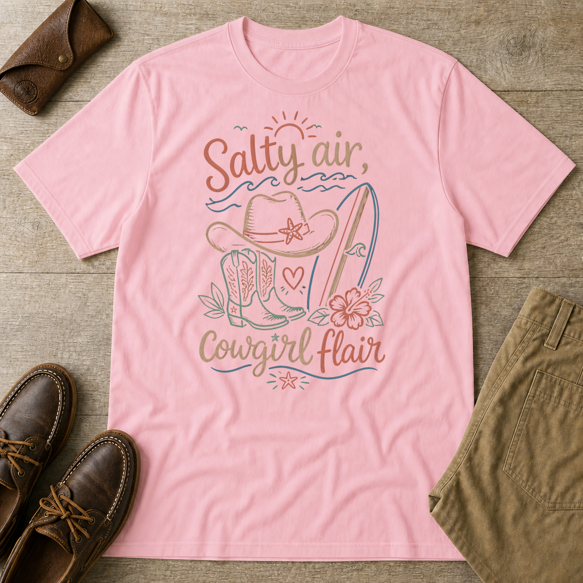 Light Pink custom flatlay mockup