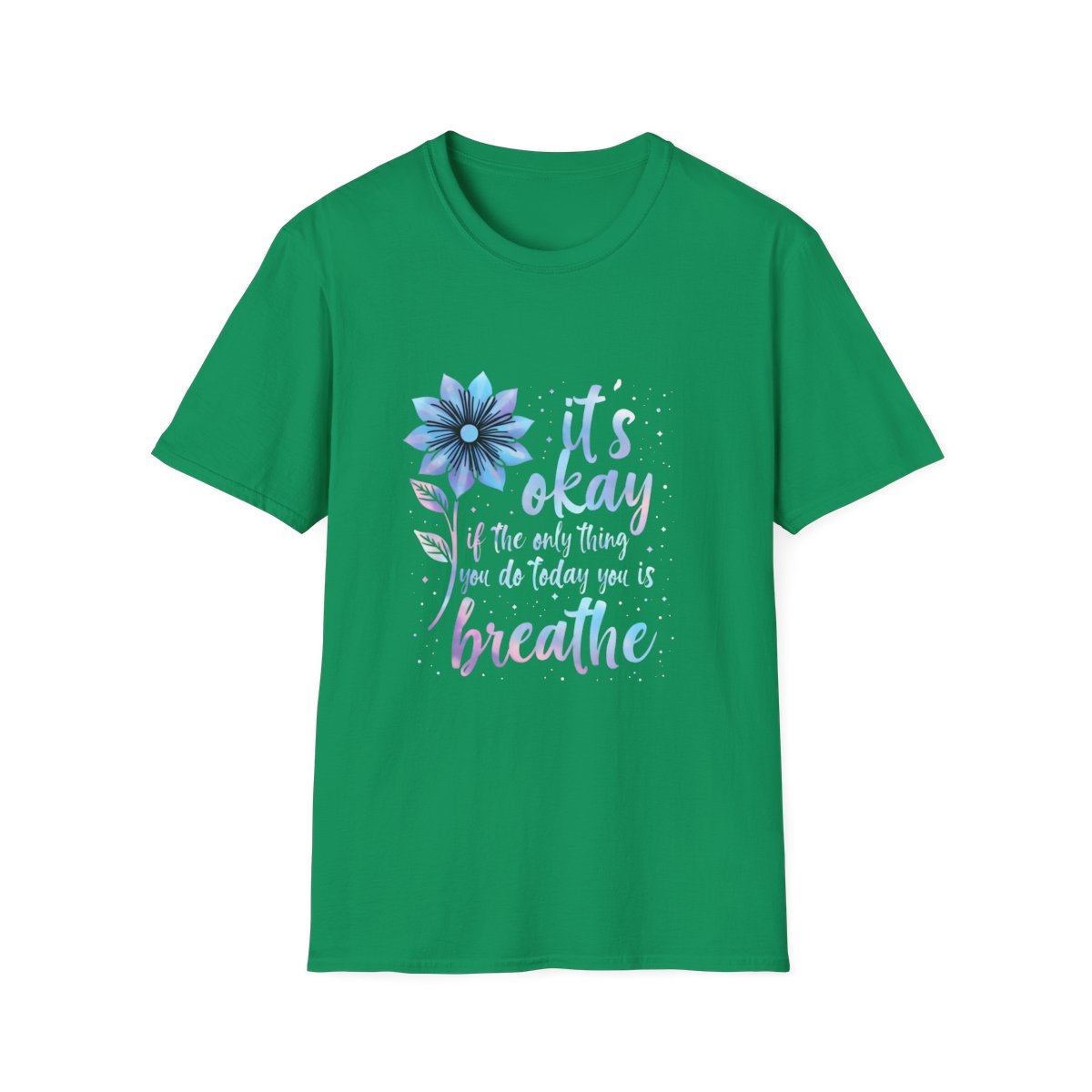 kelly green front mockup
