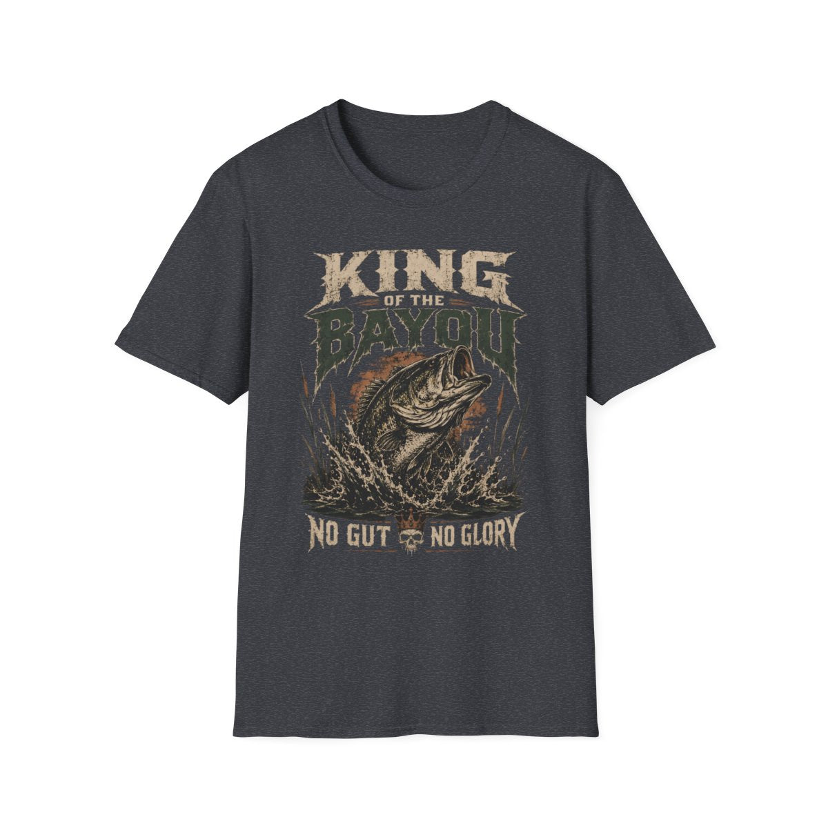 dark heather grey front mockup