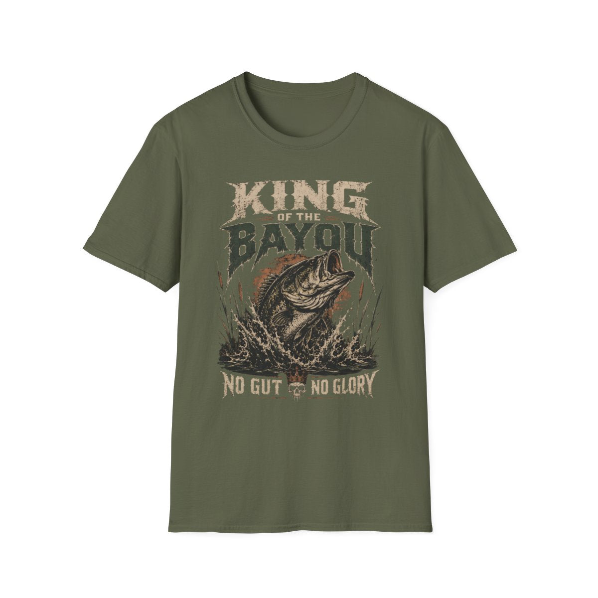 military green front mockup