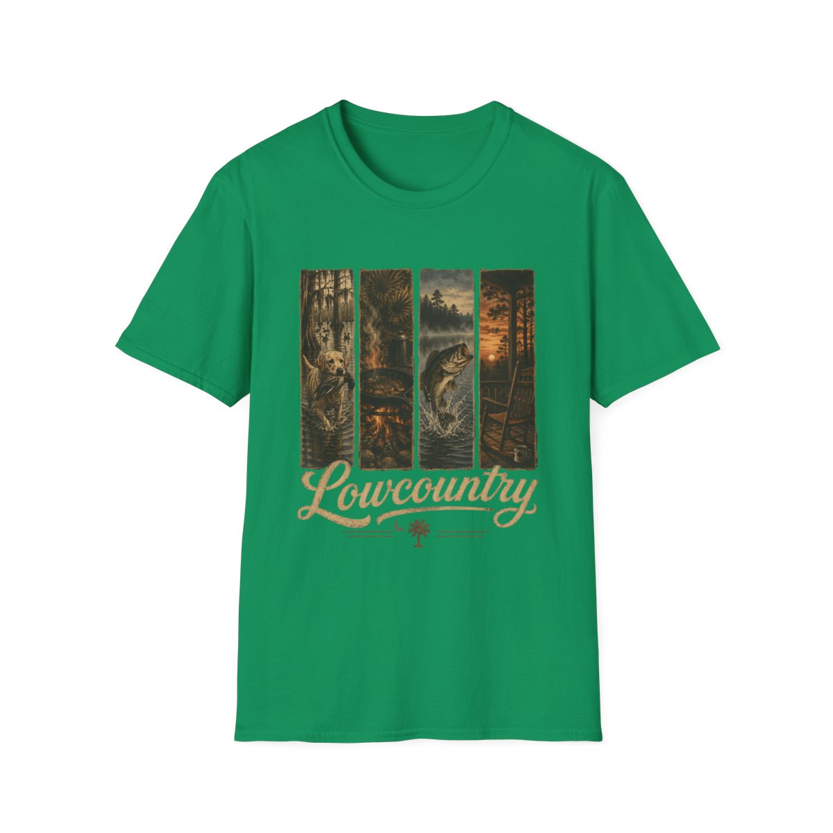 kelly green front mockup