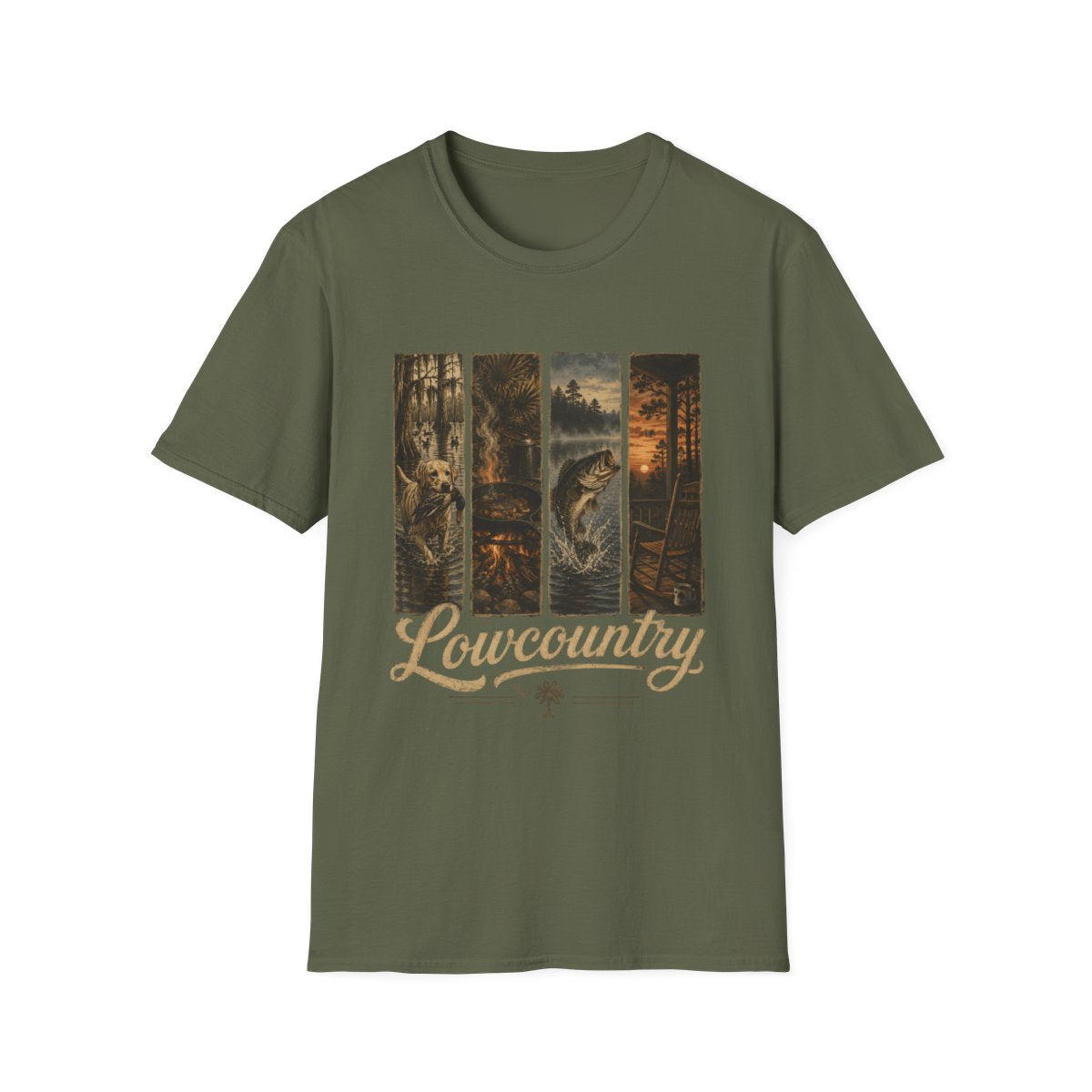 military green front mockup