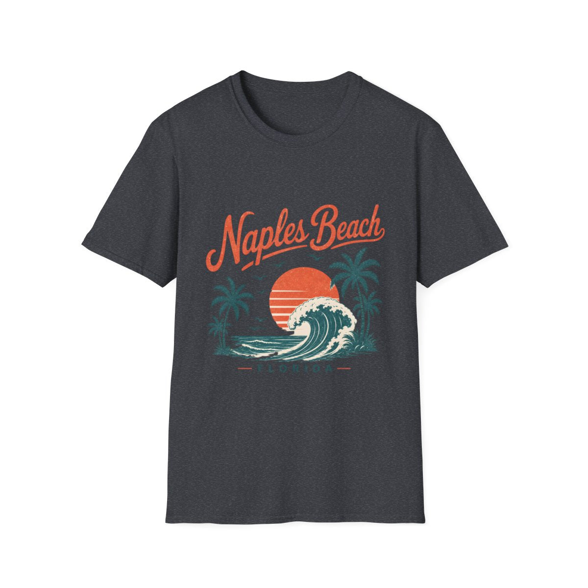 dark heather grey front mockup