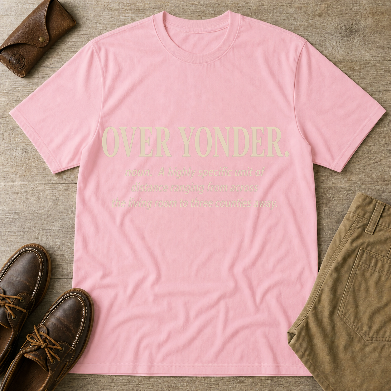 Light Pink custom flatlay mockup