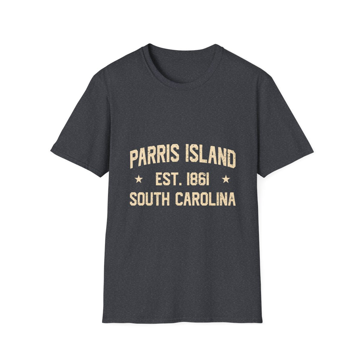 dark heather grey front mockup