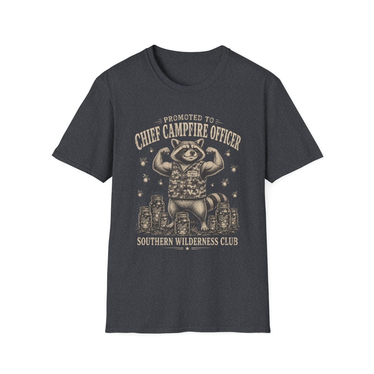 dark heather grey front mockup