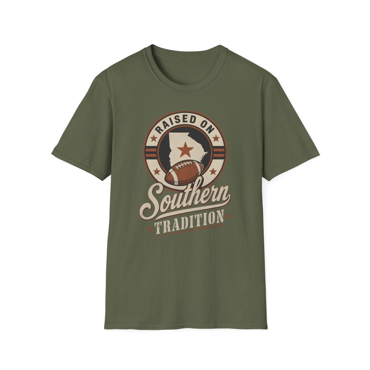 military green front mockup