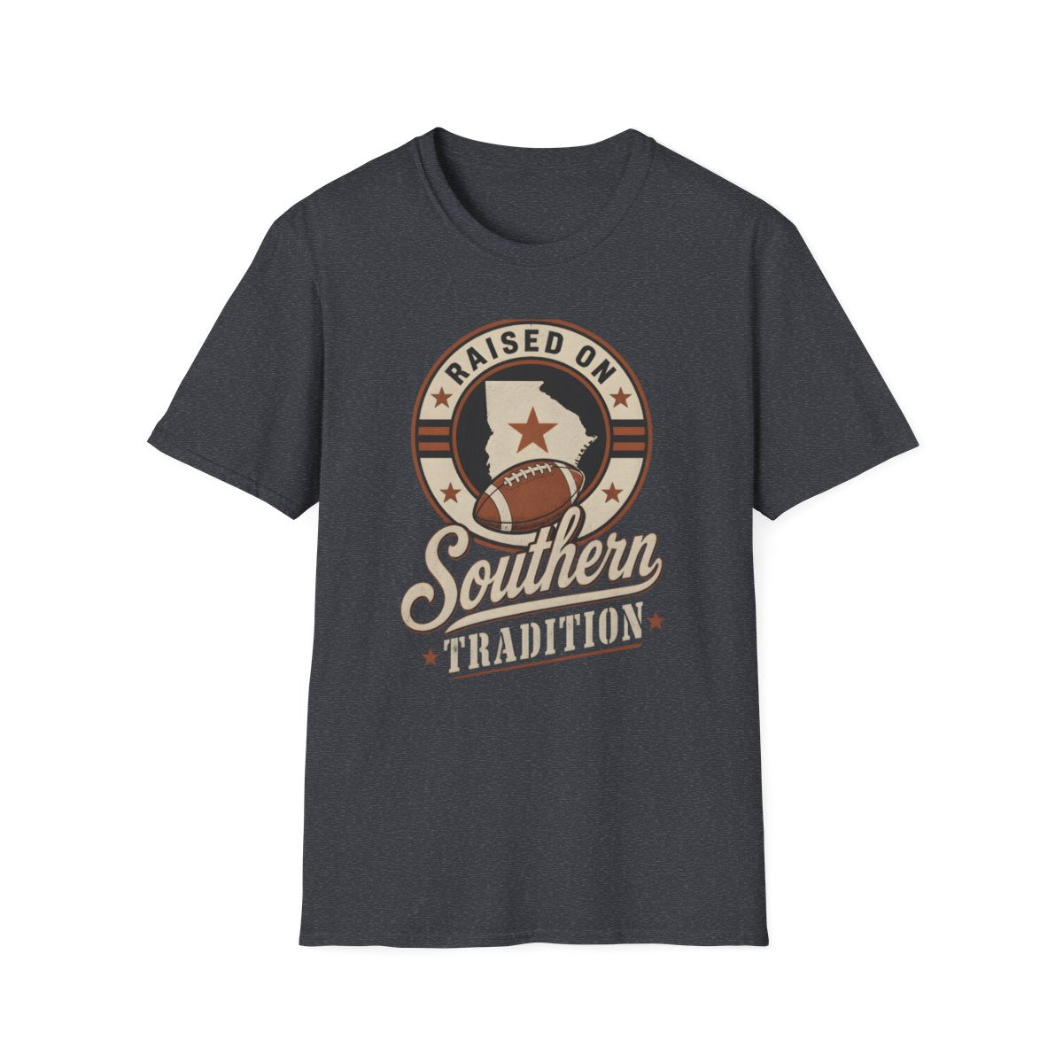 dark heather grey front mockup