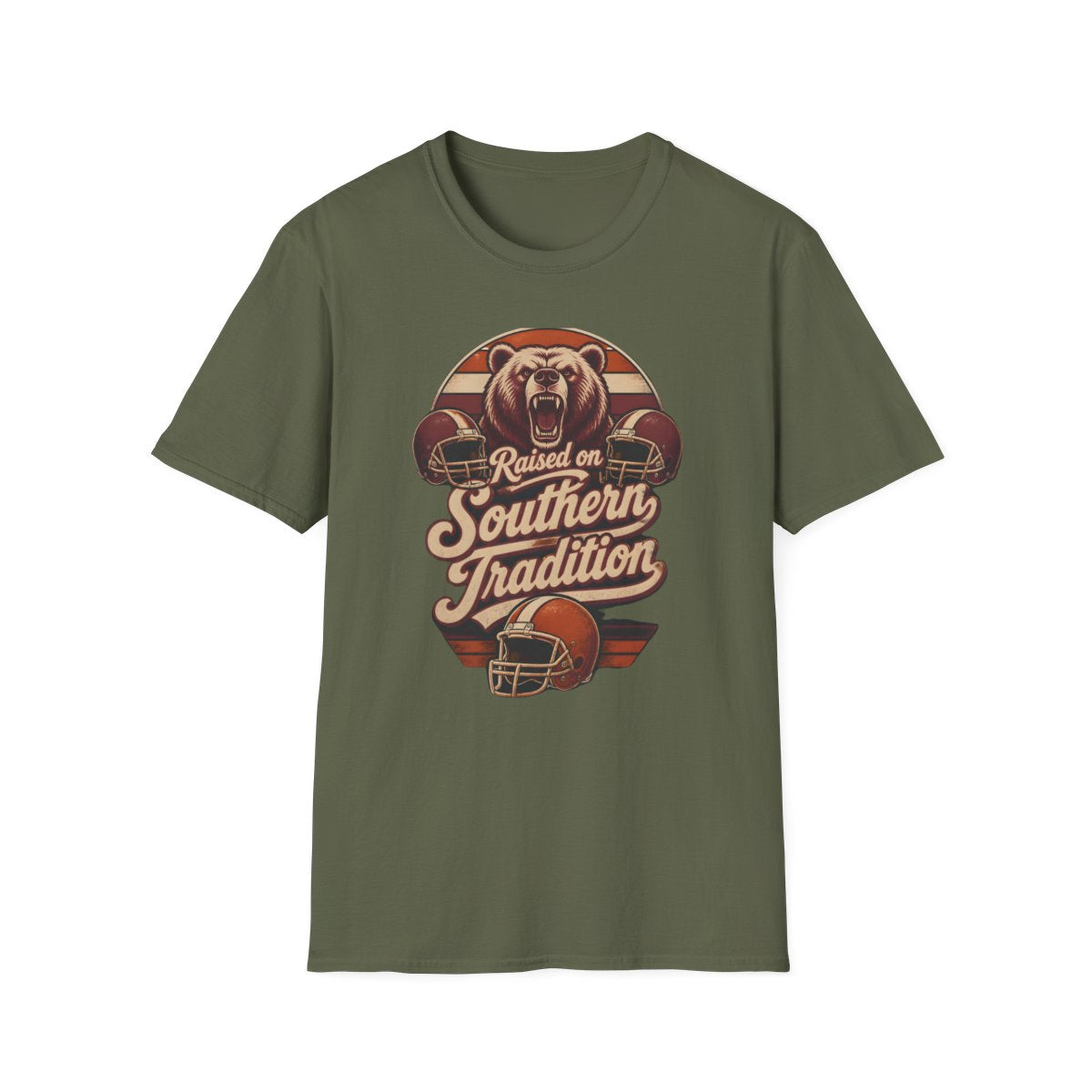 military green front mockup