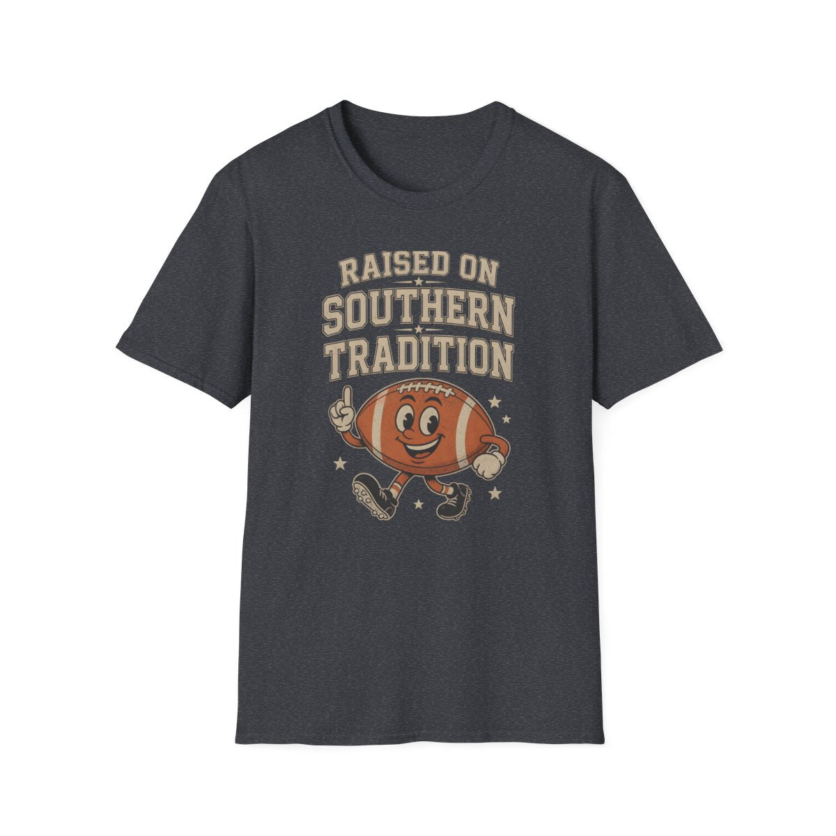 dark heather grey front mockup