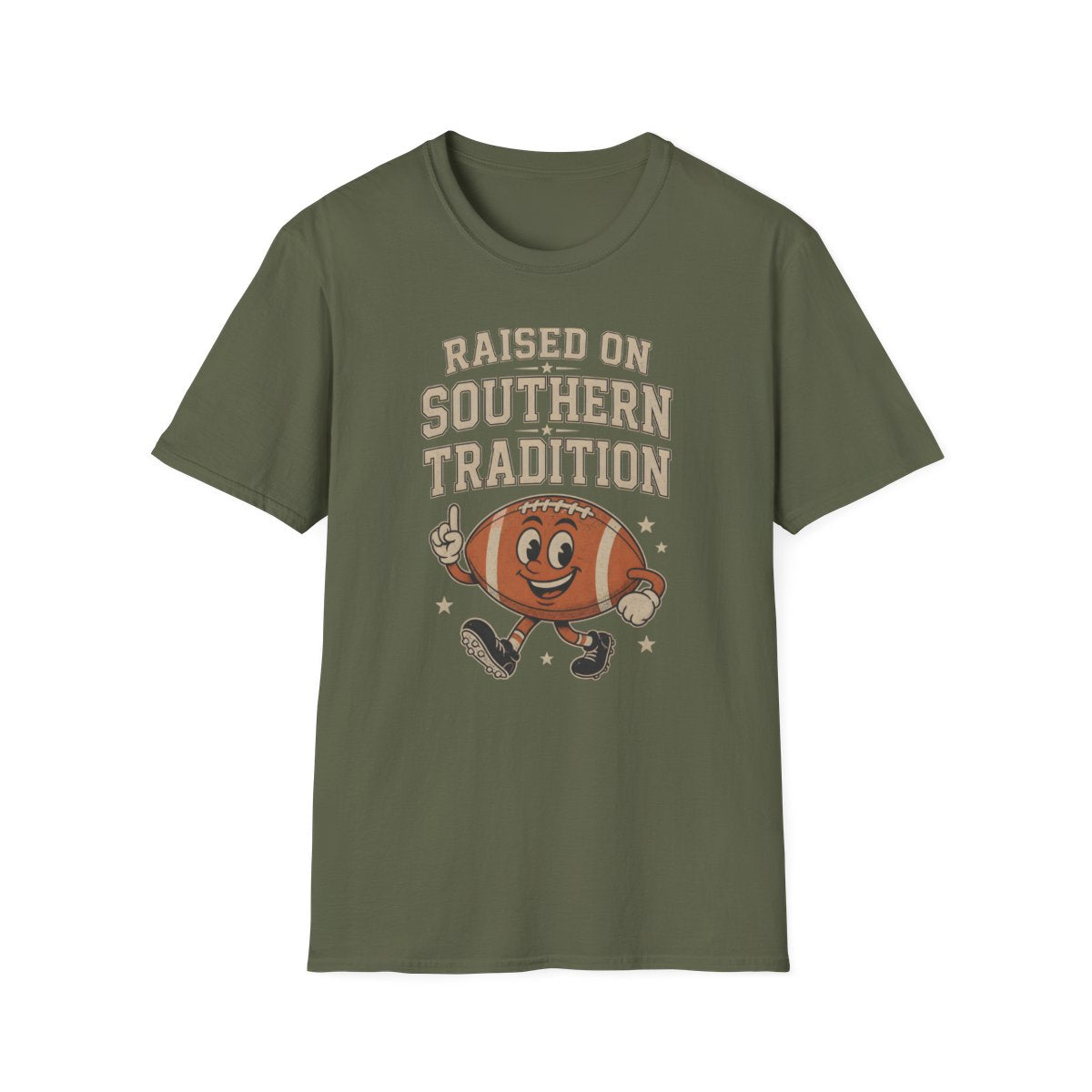 military green front mockup