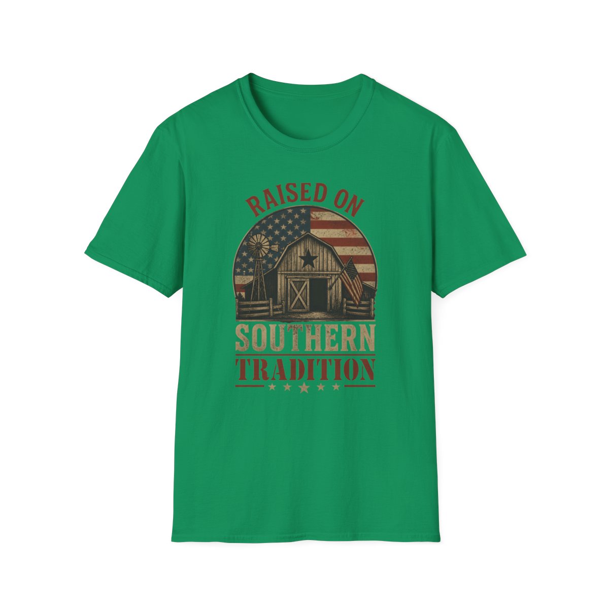 kelly green front mockup