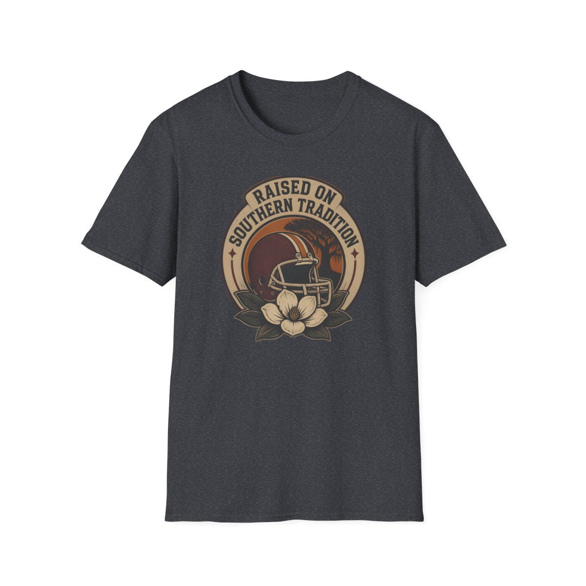 dark heather grey front mockup