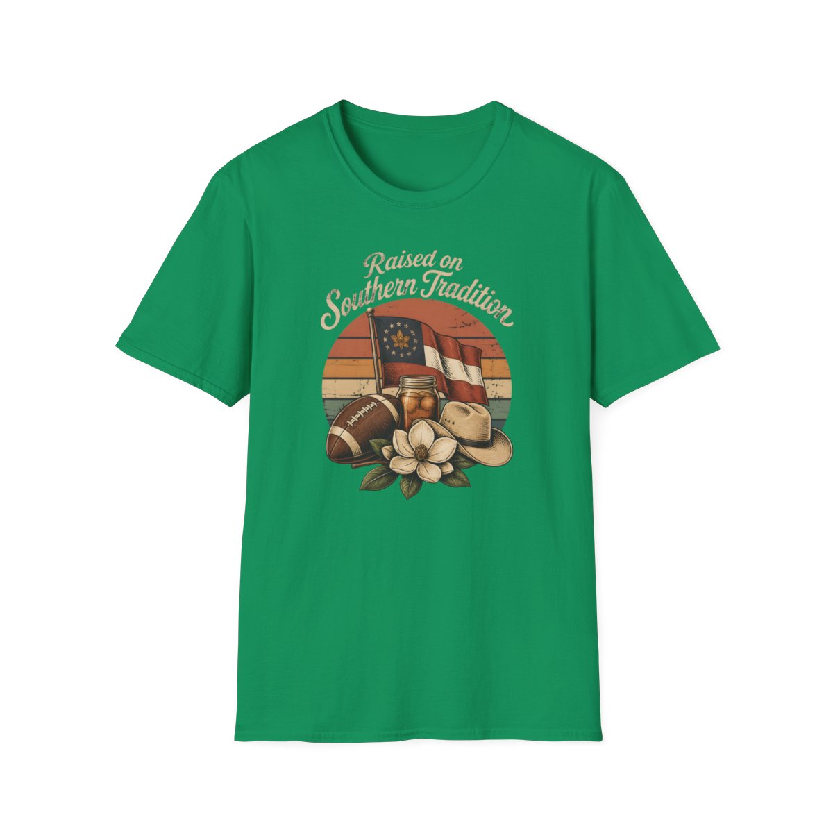 kelly green front mockup