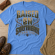 Raised On Southern Tradition Deer Antlers Pinecone T-Shirt