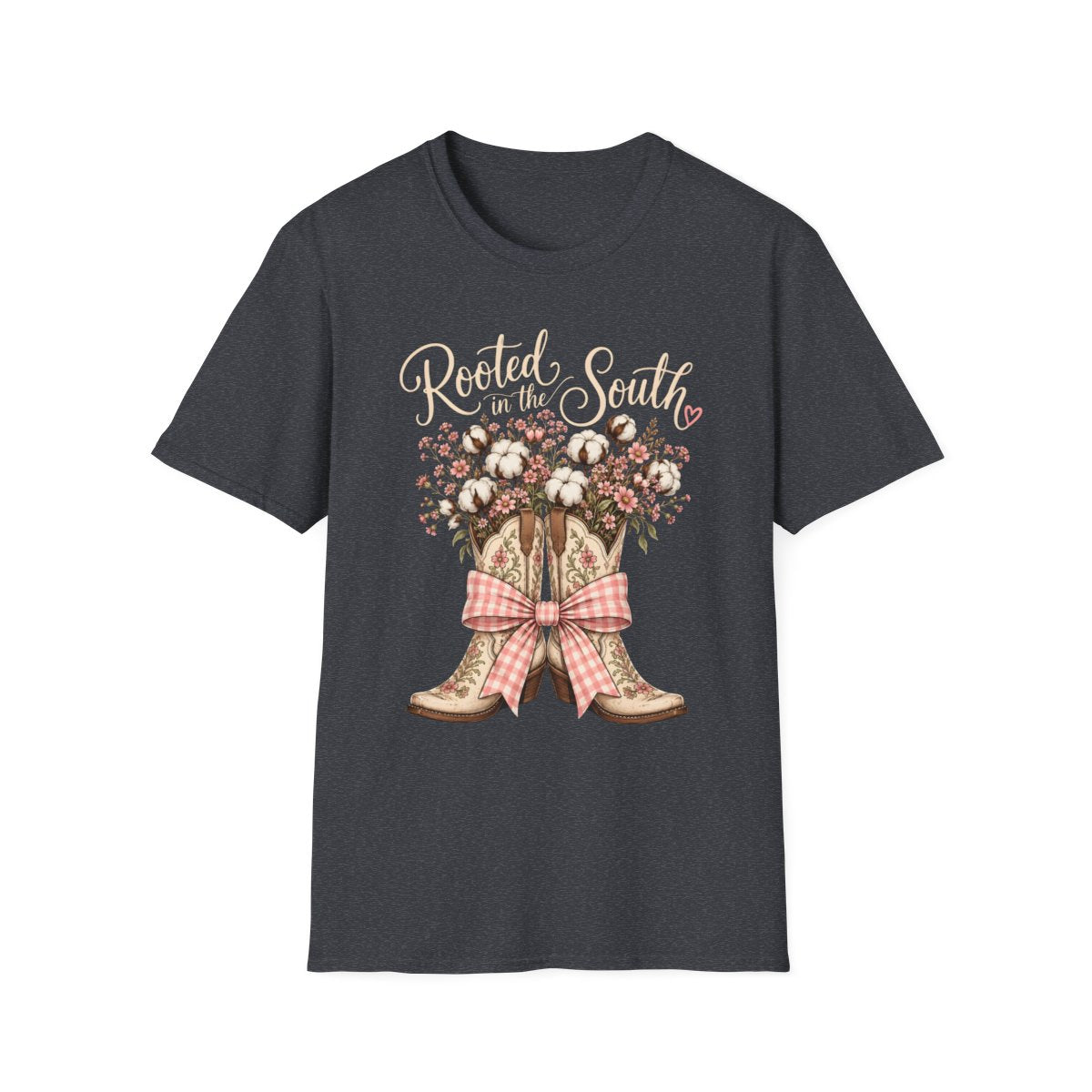 dark heather grey front mockup