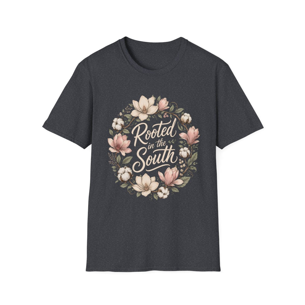 dark heather grey front mockup