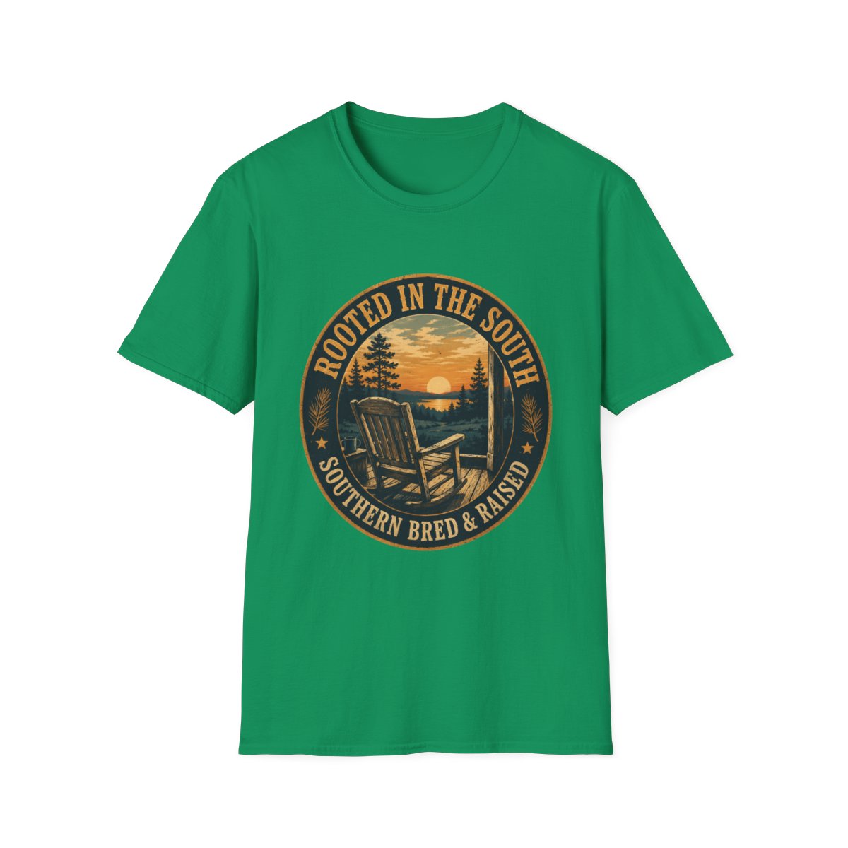 kelly green front mockup