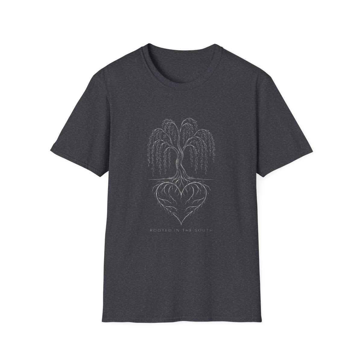 dark heather grey front mockup