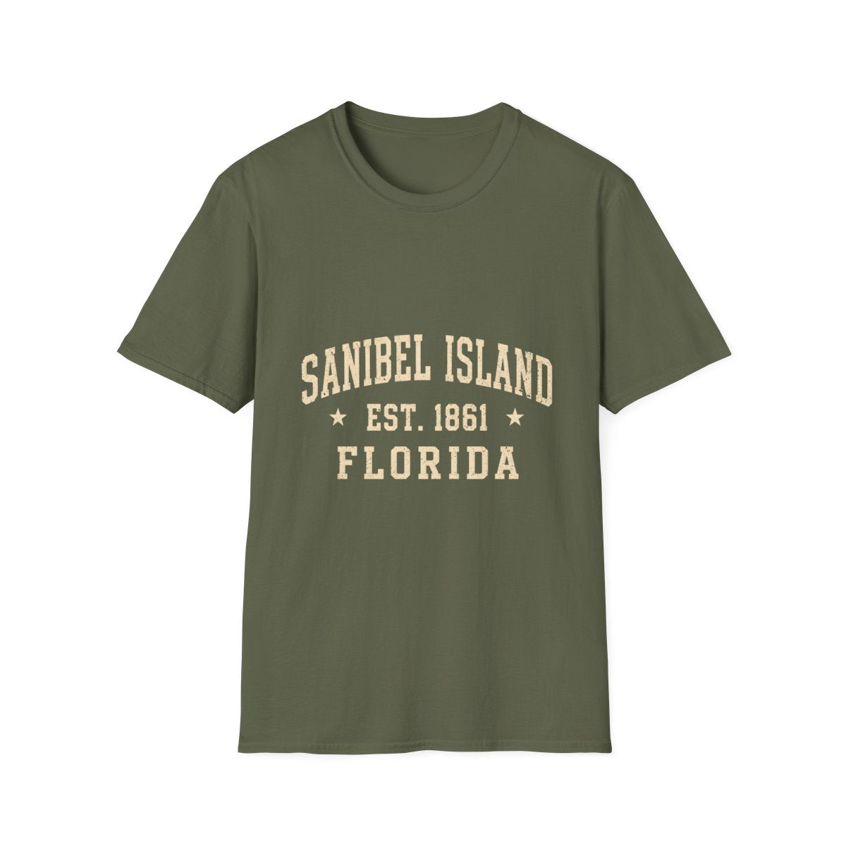 military green front mockup