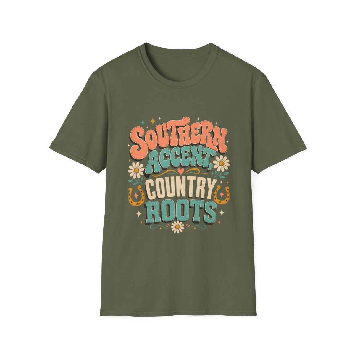 military green front mockup