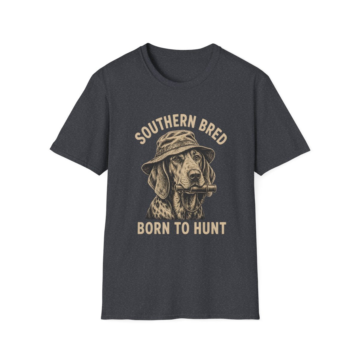 dark heather grey front mockup