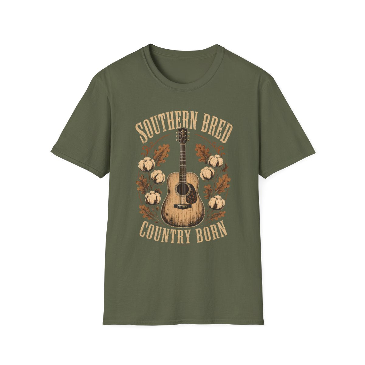 military green front mockup