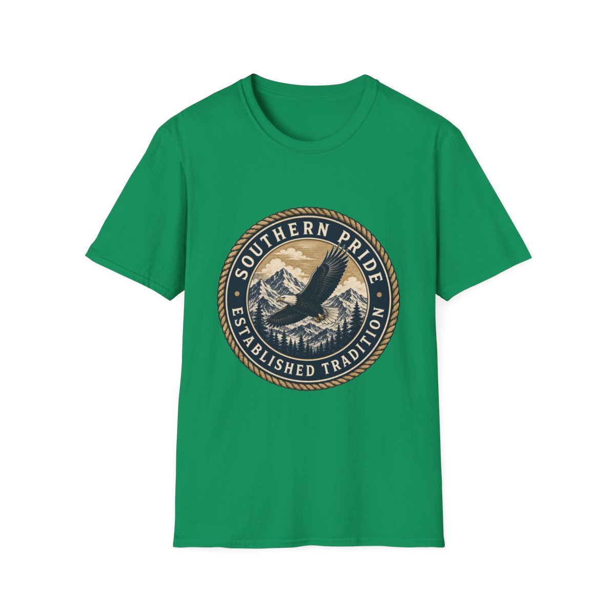 kelly green front mockup
