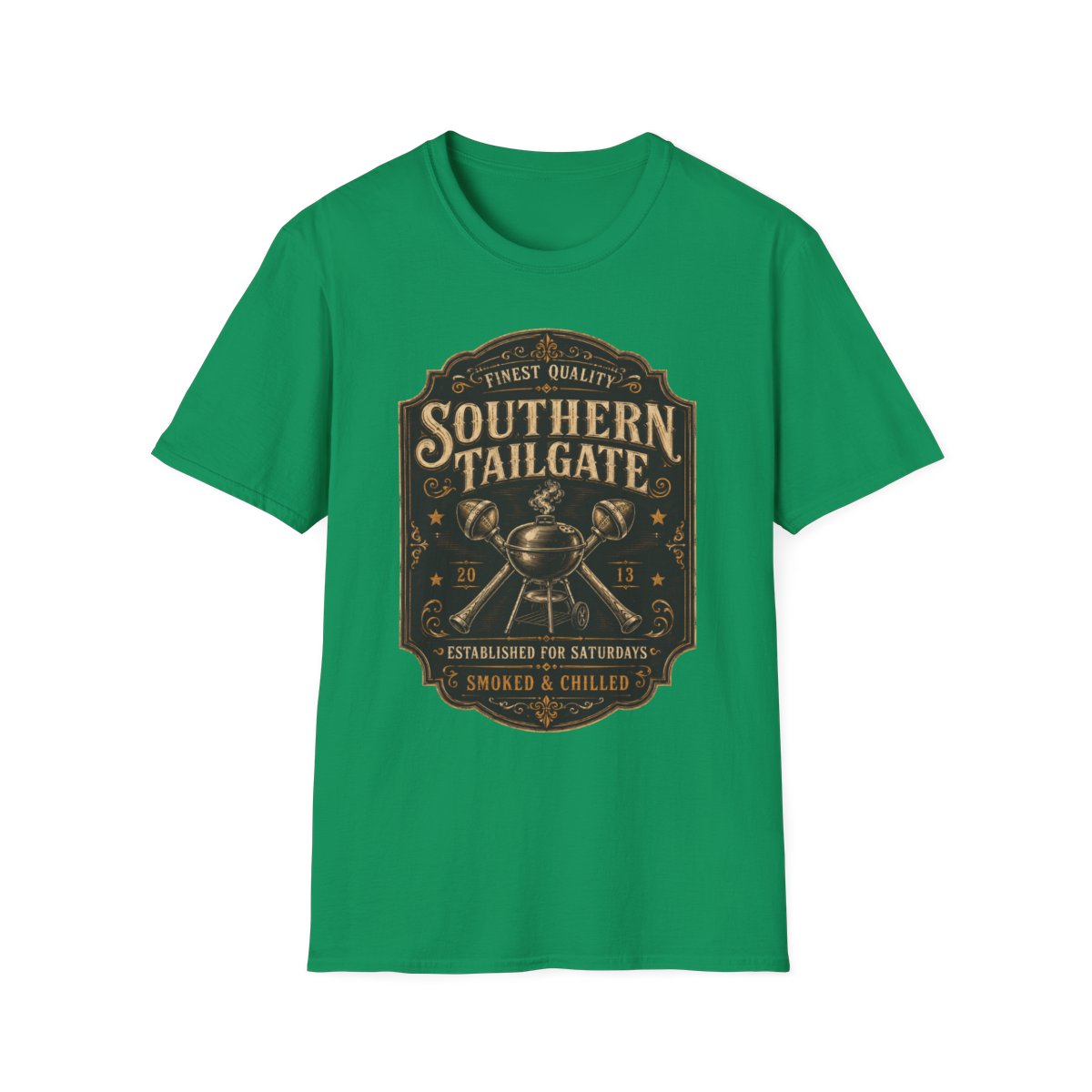 kelly green front mockup