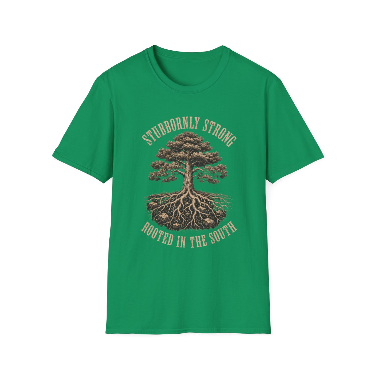 kelly green front mockup