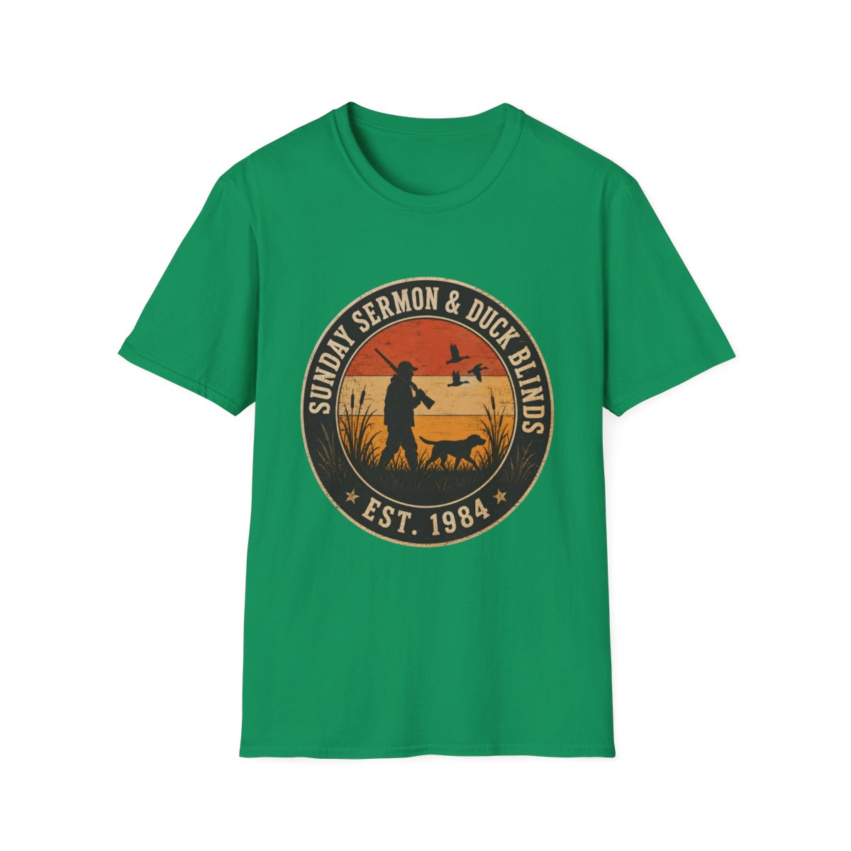 kelly green front mockup