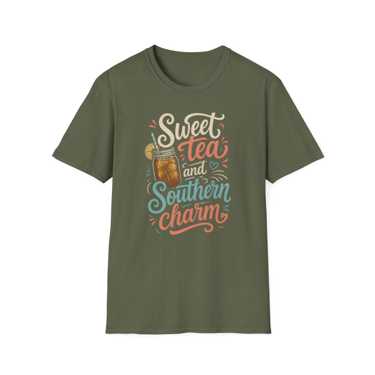 military green front mockup